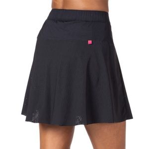 Terry Indie Cycling Bike Skort Skirt A-Line Black Perforated Size Medium